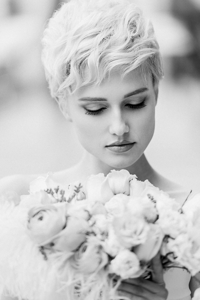 8. Beautiful bride posing during a bridal hasion portrait photo shoot - make-up by Onorina Jomir beauty and photo by The Paris Photographer