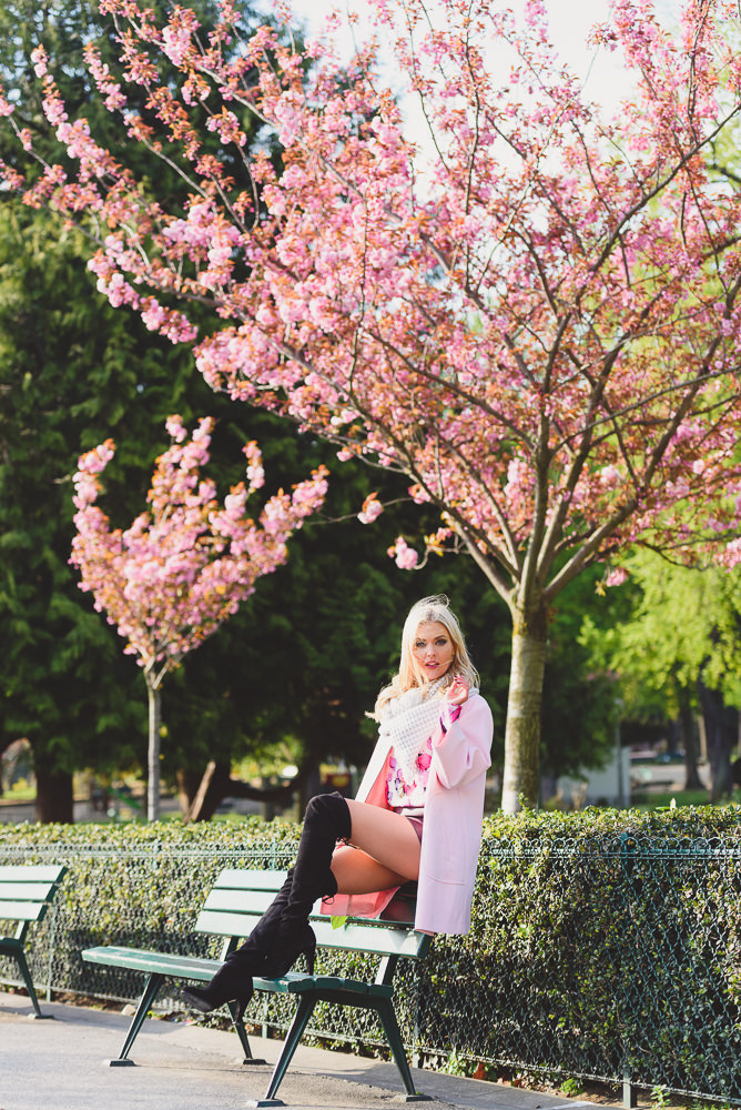 Cherry blossoms portraits by the Eiffel Tower 5