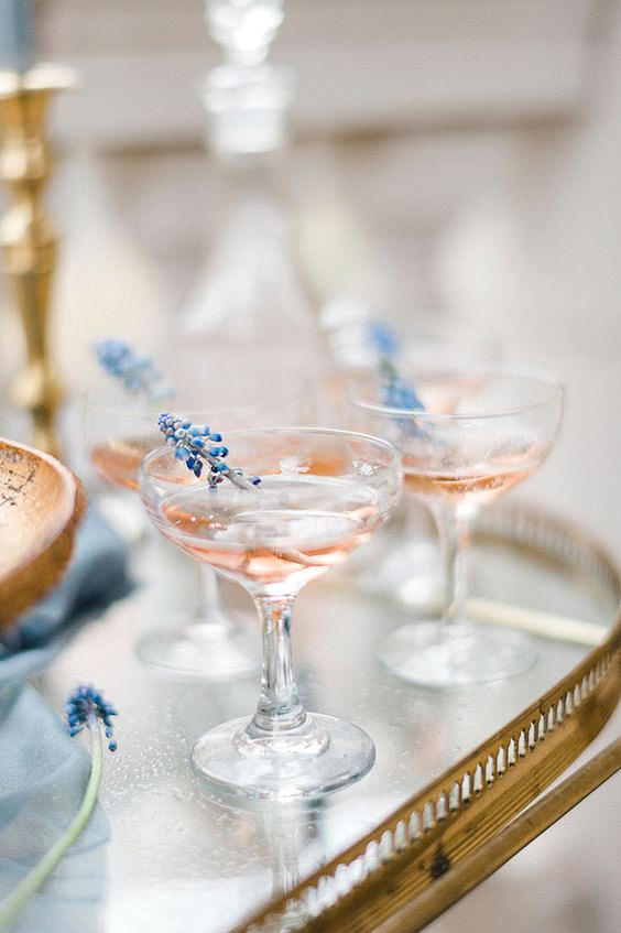 Cocktails at a wedding in south of France