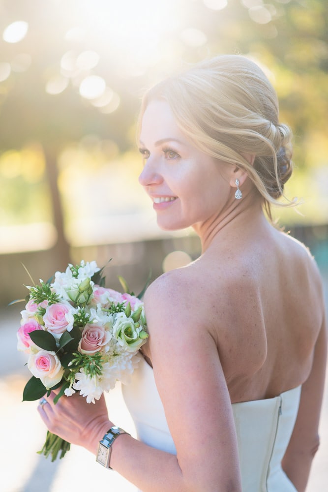 elope to paris - beautiful portrait of bride