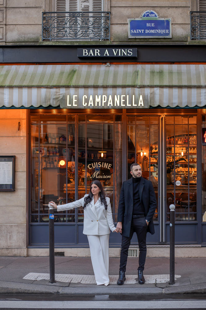 Anniversary casual photo shoot in Paris by Lena