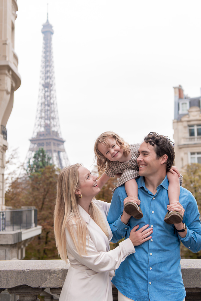 Family Photo Session with Irene at the Eiffel Tower