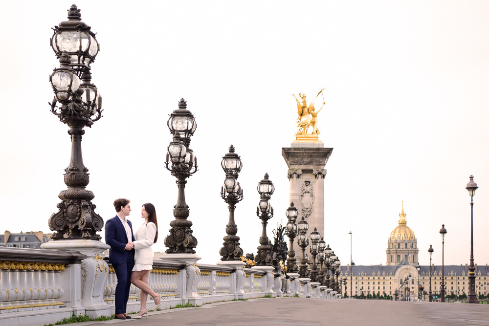 Couple photos by Irene on Alexandre III Bridge