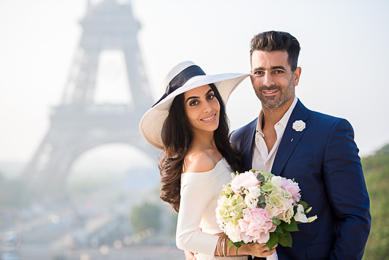 Parent pleaser or grandma shot of a beautiful couple in Paris
