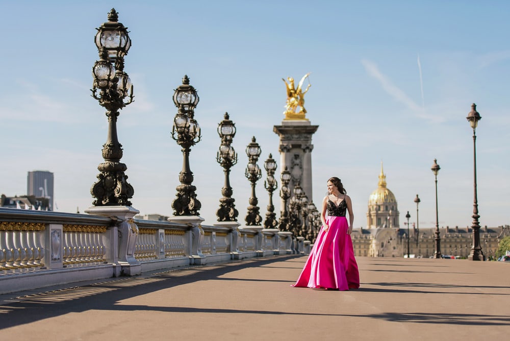 quinceanera photo session in paris france