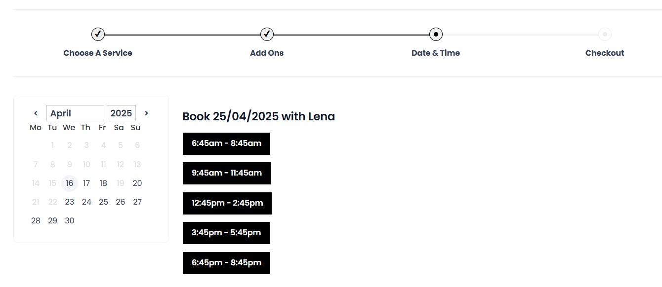 select a date and starting time for your family photoshoot in paris