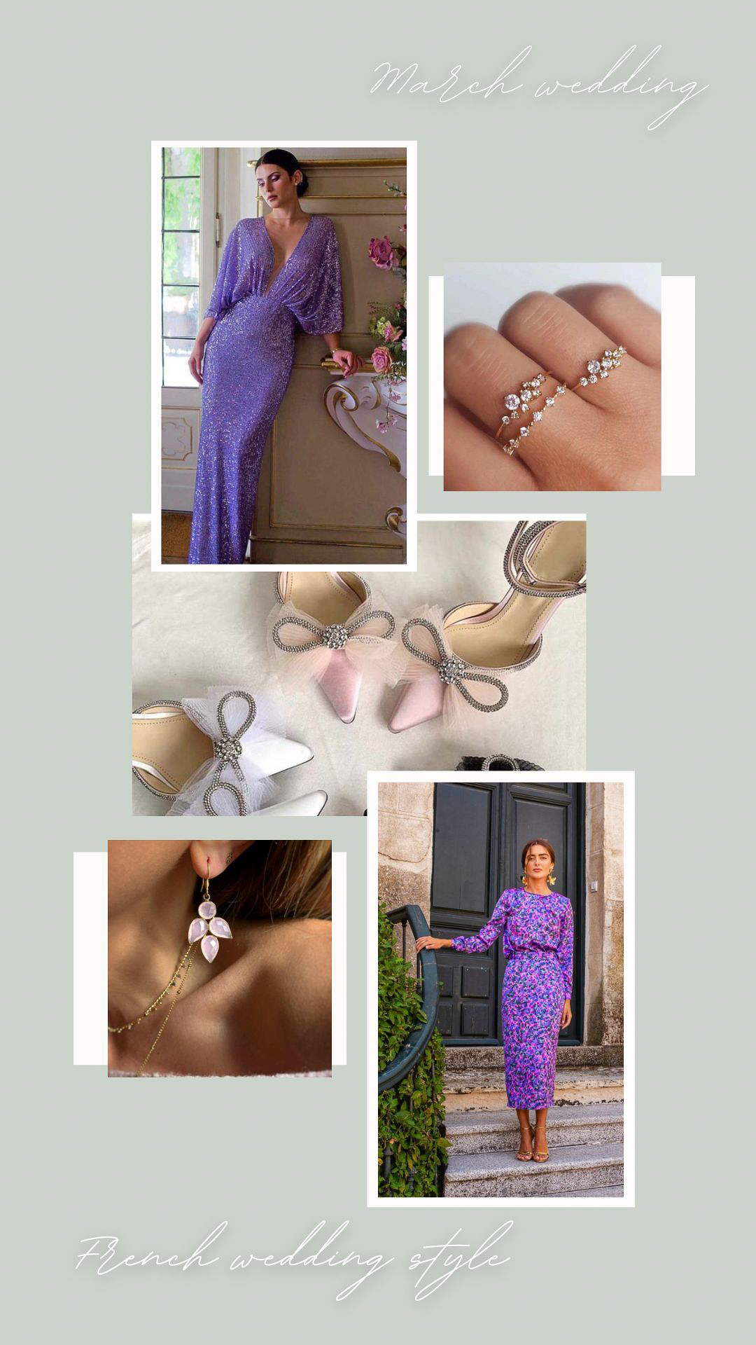 Spring wedding outfit for a French wedding