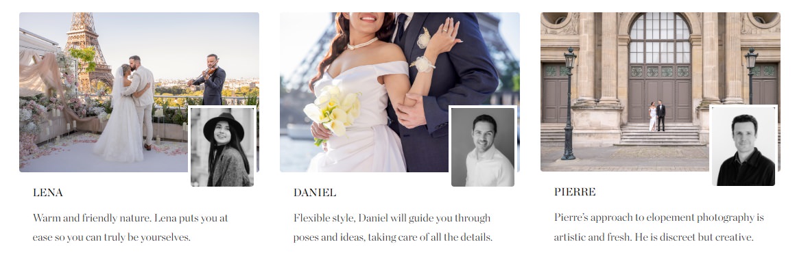 team of paris elopement photographers 2025 - the paris photographer