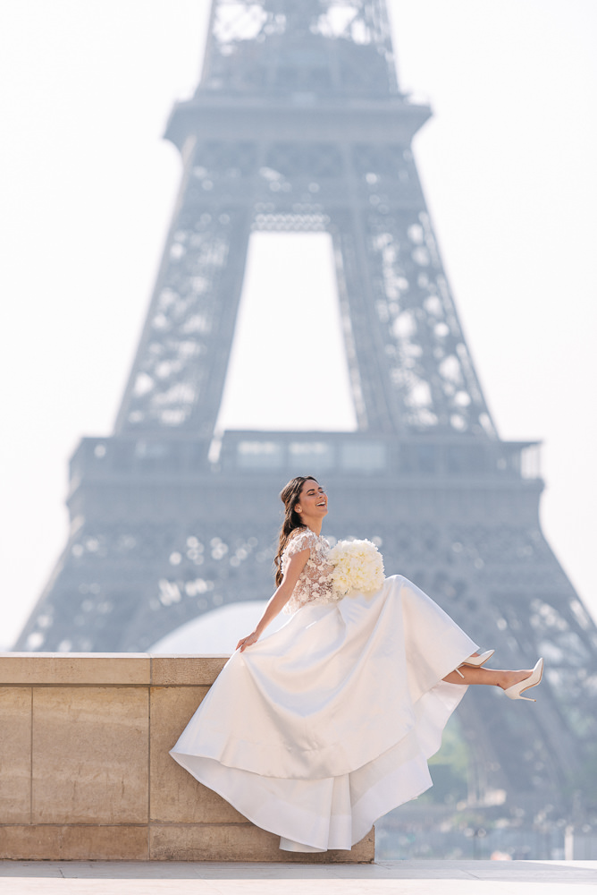 Wedding photos at Trocadero